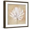 Tan and White-Sarah Parker-Framed Art Print