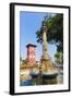 Tan Beng Swee Clocktower and Fountain-Nico Tondini-Framed Photographic Print
