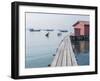Tan clan jetty, Penang, Malaysia, Southeast Asia, Asia-Melissa Kuhnell-Framed Photographic Print