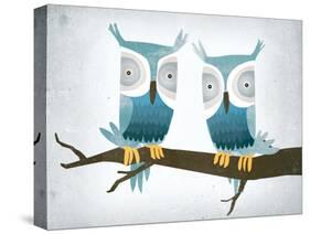 Tan Owls Bright-Ryan Fowler-Stretched Canvas