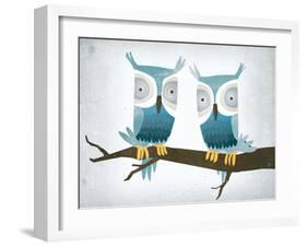 Tan Owls Bright-Ryan Fowler-Framed Art Print
