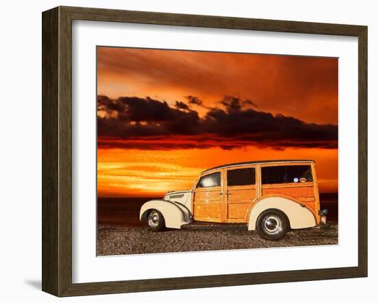 Tan Woody-Linden Sally-Framed Art Print