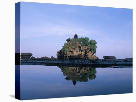 Tanah Lot, 15th Century Hindu Temple, Edge of the, Island of Bali, Indonesia-Bruno Barbier-Stretched Canvas