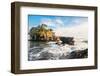 Tanah Lot Water Temple in Bali. Indonesia Nature Landscape. Tanah Lot Temple in Daylight, Bali Isla-Dmitry Polonskiy-Framed Photographic Print