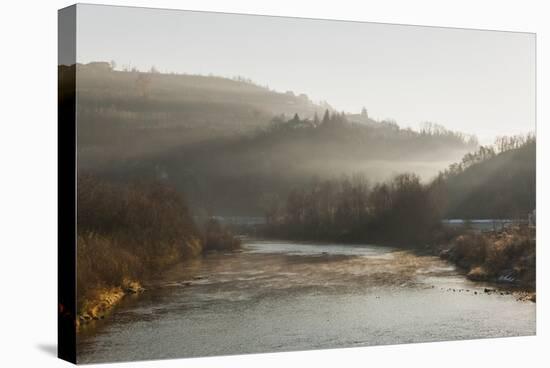 Tanaro River at Madonna Della Neve-Guido Cozzi-Stretched Canvas