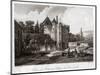 Tancarville Castle. (Engraving, Ca. 1840)-French School-Mounted Giclee Print