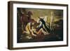 Tancred and Erminia-Nicolas Poussin-Framed Art Print