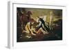 Tancred and Erminia-Nicolas Poussin-Framed Art Print