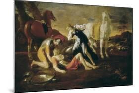Tancred and Erminia-Nicolas Poussin-Mounted Art Print