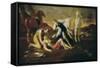 Tancred and Erminia-Nicolas Poussin-Framed Stretched Canvas