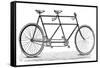 Tandem Bicycle, c1900-null-Framed Stretched Canvas