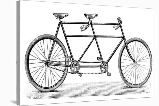 Tandem Bicycle, c1900-null-Stretched Canvas