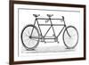 Tandem Bicycle, c1900-null-Framed Giclee Print
