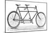 Tandem Bicycle, c1900-null-Mounted Giclee Print
