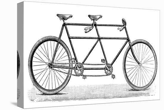 Tandem Bicycle, c1900-null-Stretched Canvas