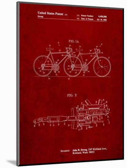 Tandem Bicycle Patent-Cole Borders-Mounted Art Print