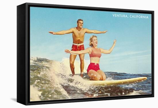 Tandem Surfing, Ventura-null-Framed Stretched Canvas