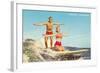 Tandem Surfing, Ventura-null-Framed Art Print