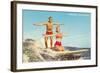 Tandem Surfing, Ventura-null-Framed Art Print