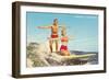Tandem Surfing, Ventura-null-Framed Art Print