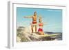 Tandem Surfing, Ventura-null-Framed Art Print