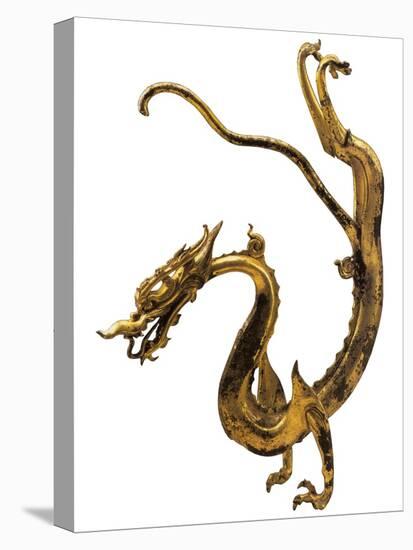 Tang Dynasty Gilt Bronze Dragon-null-Stretched Canvas