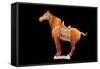 Tang Dynasty Sancai Glazed Horse-null-Framed Stretched Canvas