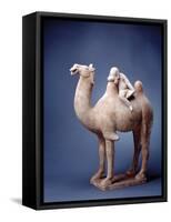 Tang Dynasty Sculpture of Camel and Rider-null-Framed Stretched Canvas