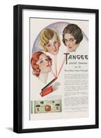 Tangee, Magazine Advertisement, UK, 1930-null-Framed Giclee Print