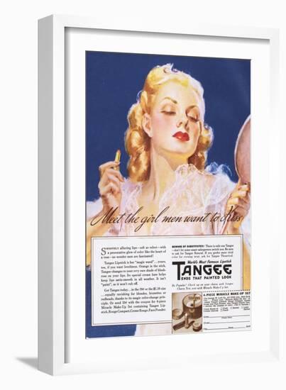 Tangee, Make-Up, USA, 1930-null-Framed Giclee Print