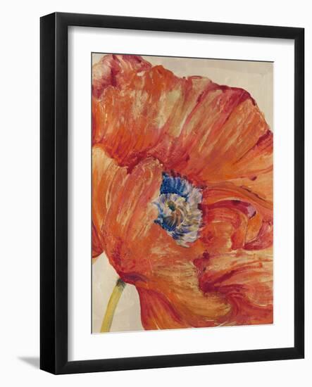 Tangerine Bloom 1-Linza Bouchet-Framed Art Print