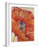 Tangerine Bloom 1-Linza Bouchet-Framed Art Print