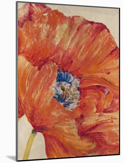 Tangerine Bloom 1-Linza Bouchet-Mounted Art Print