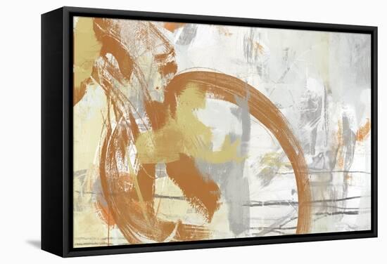 Tangerine & Grey I-June Erica Vess-Framed Stretched Canvas