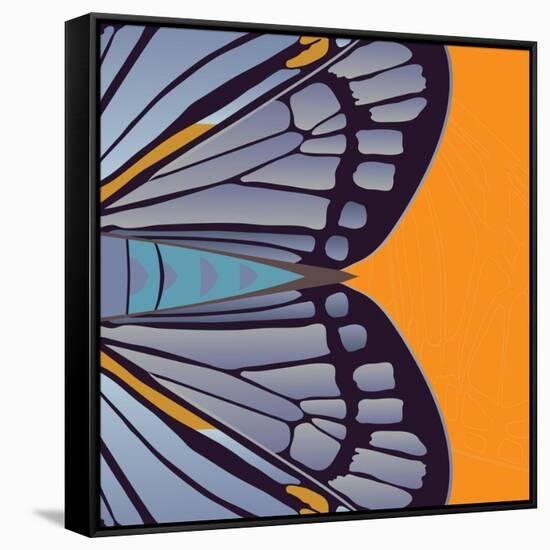 Tangerine Iris-Belen Mena-Framed Stretched Canvas