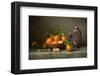 Tangerines & Jug Still Life-null-Framed Premium Giclee Print