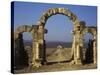 Tangier Gate, Volubilis, UNESCO World Heritage Site, Morocco, North Africa, Africa-Simanor Eitan-Stretched Canvas