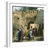 Tangier (Morocco), El Sammori Gate, Circa 1885-Leon, Levy et Fils-Framed Photographic Print