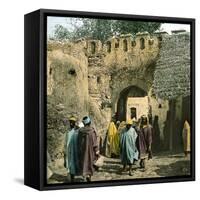 Tangier (Morocco), El Sammori Gate, Circa 1885-Leon, Levy et Fils-Framed Stretched Canvas