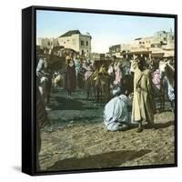 Tangier (Morocco), Encampment of the Royal Troops, Circa 1885-Leon, Levy et Fils-Framed Stretched Canvas