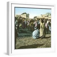 Tangier (Morocco), Encampment of the Royal Troops, Circa 1885-Leon, Levy et Fils-Framed Photographic Print