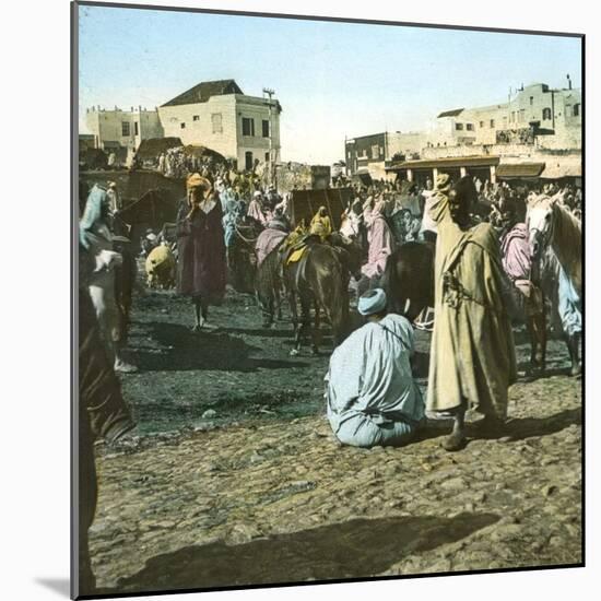 Tangier (Morocco), Encampment of the Royal Troops, Circa 1885-Leon, Levy et Fils-Mounted Photographic Print