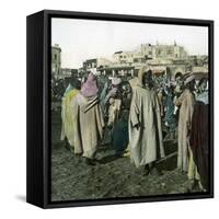 Tangier (Morocco), Encampment of the Royal Troops, Circa 1885-Leon, Levy et Fils-Framed Stretched Canvas