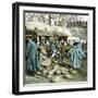 Tangier (Morocco), Selling Pottery, Circa 1885-Leon, Levy et Fils-Framed Photographic Print