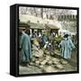 Tangier (Morocco), Selling Pottery, Circa 1885-Leon, Levy et Fils-Framed Stretched Canvas