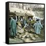 Tangier (Morocco), Selling Pottery, Circa 1885-Leon, Levy et Fils-Framed Stretched Canvas