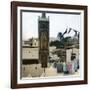 Tangier (Morocco), the Minaret of the Mosque, Circa 1885-Leon, Levy et Fils-Framed Photographic Print