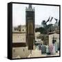 Tangier (Morocco), the Minaret of the Mosque, Circa 1885-Leon, Levy et Fils-Framed Stretched Canvas