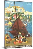 Tangier Travel Poster-null-Mounted Art Print