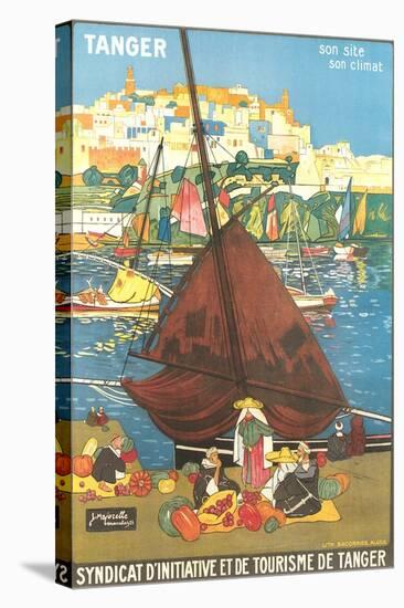 Tangier Travel Poster-null-Stretched Canvas
